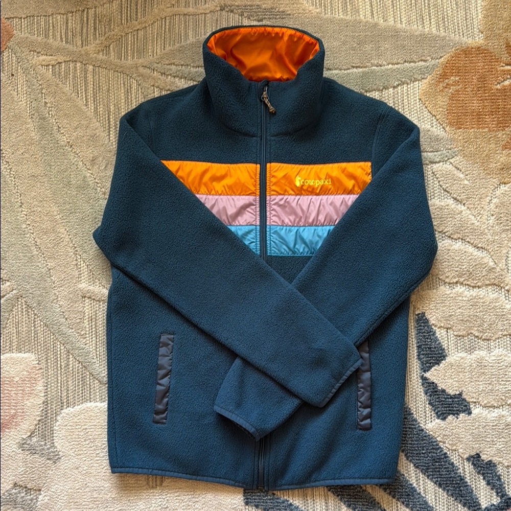 Cotopaxi Colorful Fleece Jacket with Stripes